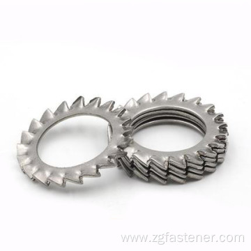 Stainless steel Serrated Lock Washers External Teeth